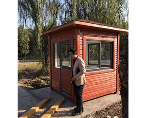 安徽商貿學院防腐木崗亭